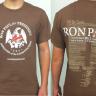 The Ron Paul "Constitution" T-shirts (Chestnut Brown)
